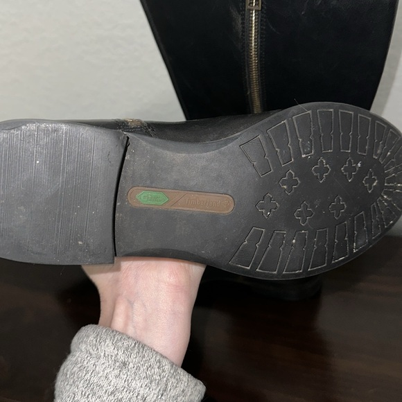 Timberland Earthkeeper Savin Hill Tall Riding Boots Black Leather W 8.5 A124T - Picture 7 of 7
